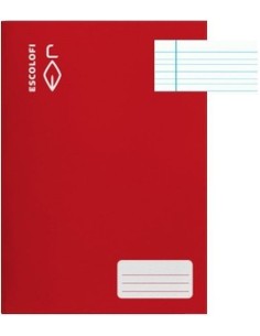 PAQ 10 LIBRETAS ROJO 4º 32H 70G PAUTA MONTESSORI 35 C M